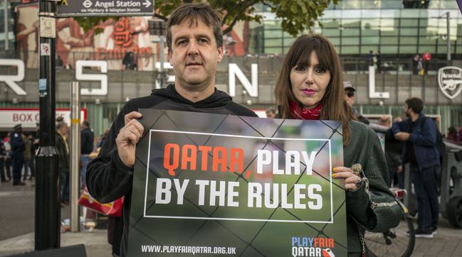 The chairs of Arsenal Supporters' Trust and Independent Supporters' Association join forces to call on Qatar to play by the rules. 